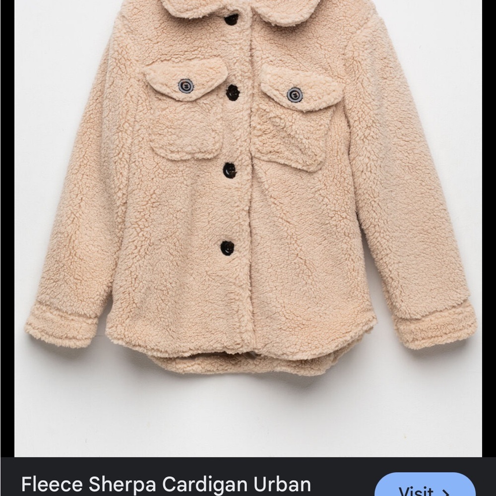 Urban Republic Kids Tan Fleece Sherpa Jacket Urban Republic 5/6 NWT